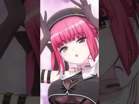 【堕天使Hum】 | ソロライブ新衣装のフルダンスアニメMV💃💘【hololive/宝鐘マリン】#shorts