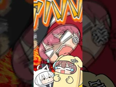 【堕天使Hum】 | ヒステリックババアになるマリン船長【ホロライブ手書き切り抜き】 #shorts