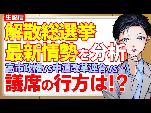 【堕天使Hum】 | 【解散総選挙】電撃解散で議席の行方は？高市早苗首相が率いる自民と維新VS中道改革連合・国民民主党と参政党はまた躍進するのか？【政治・国会】
