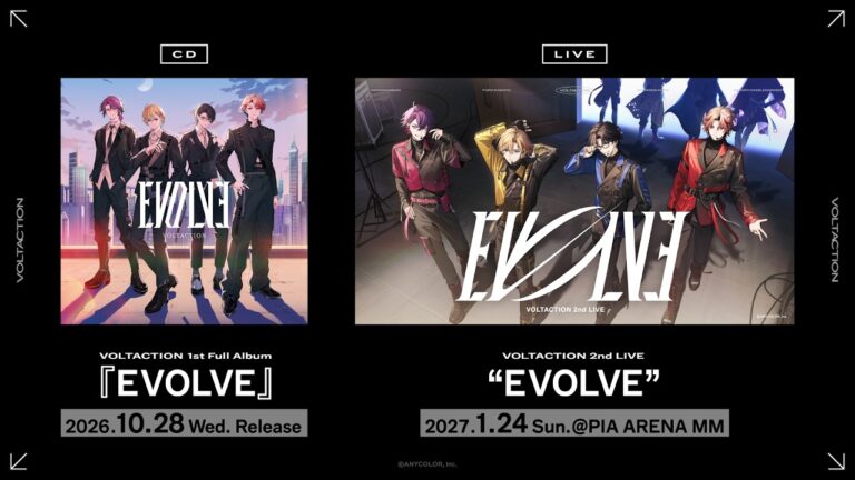 VOLTACTION 2nd LIVE EVOLVE公式告知PVサムネイル YouTube HUM | VOLTACTION 2nd LIVE EVOLVEはいつ?会場・アルバム・グッズ事前販売まとめ【2027】